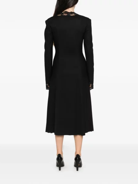 Rochie midi Ermanno Scervino din dantelă negru