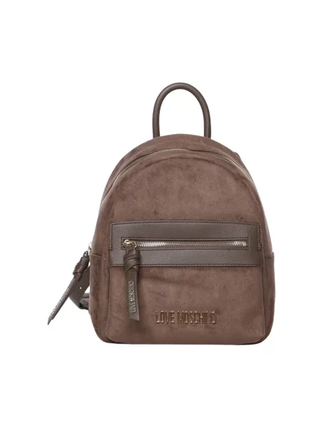 Plecak Love Moschino brązowy