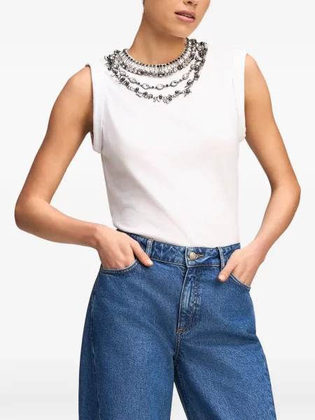 Tricou Cinq A Sept alb