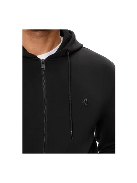 Bluza rozpinana o kroju regular fit z mieszanki bawełny model ‘C-SPENCE Hugo czarna
