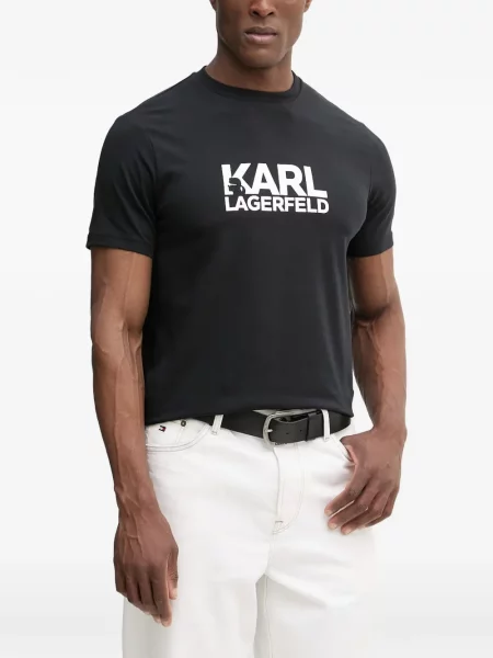 Tricou Karl Lagerfeld cu imagine negru