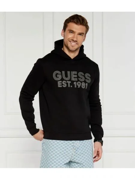 GUESS Hanorac negru