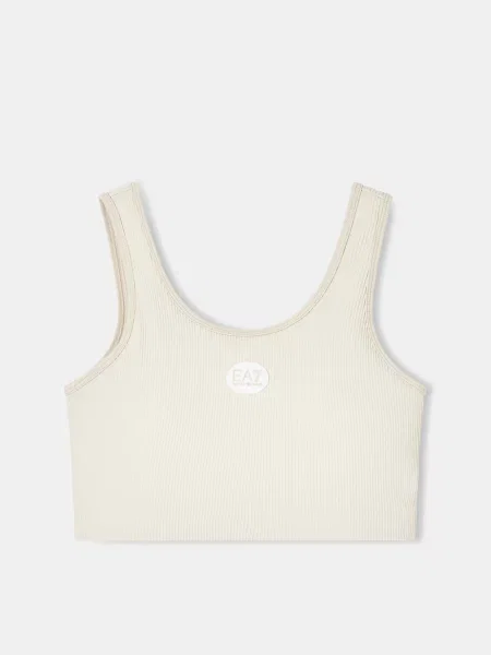 Спортивний топ молочний поліамід/еластан