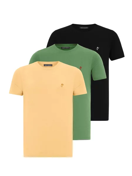 Jacey Quinn Majica žuta / zelena / crvena / crna bijela