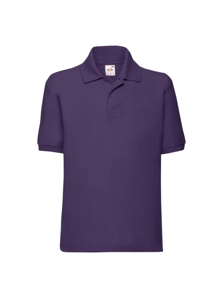 Tricou polo copii Fruit Of The Loom violet