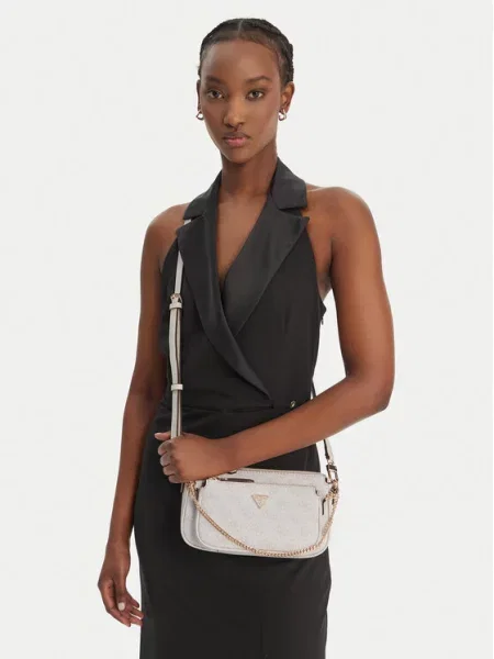 Táska Guess Noelle II Mini Krém fehér
