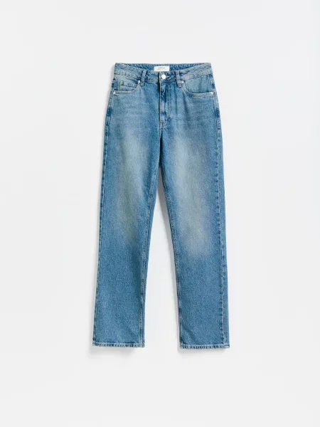 Reserved Джинси straight fit синій