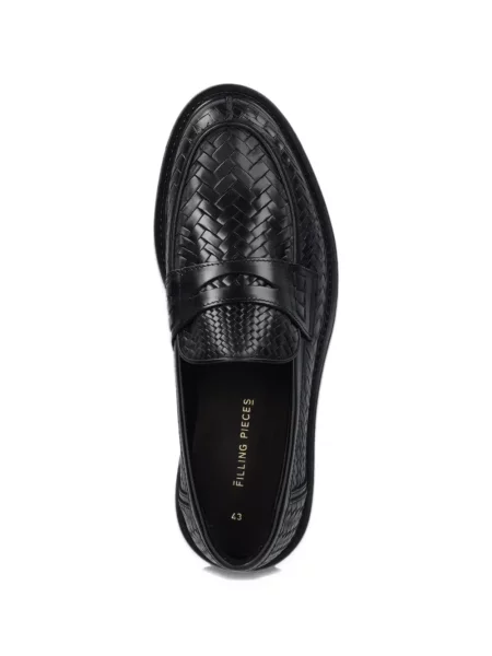 Δερμάτινα σκαρπινια Filling Pieces μαύρο
