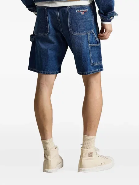 Siuvinėtos šortai Polo Ralph Lauren mėlyna