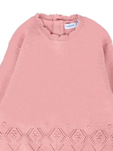 Sweter dziecięcy Mayoral różowy