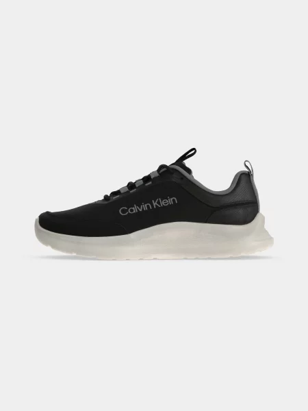 Calvin Klein Nízke tenisky Essential Lightweight Runner sivá čierna