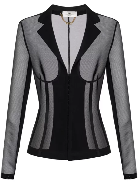 Geacă Elisabetta Franchi din tul negru