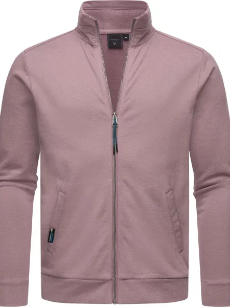 Ragwear Mikina Miet světle hnědá / bledě fialová / černá bílá