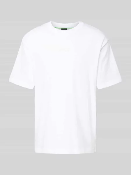 Boss Green t-shirt z nadrukiem biały