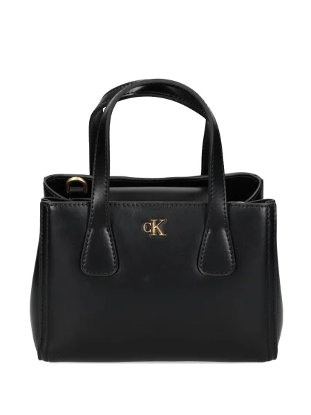 Geantă de mână Calvin Klein cu autograf negru