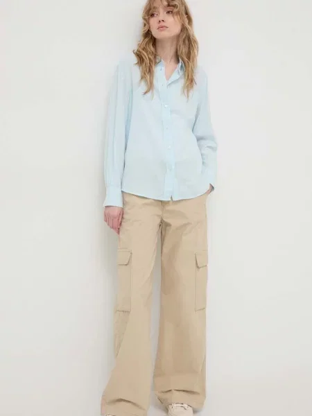 Hlače Levi's BAGGY CARGO bež