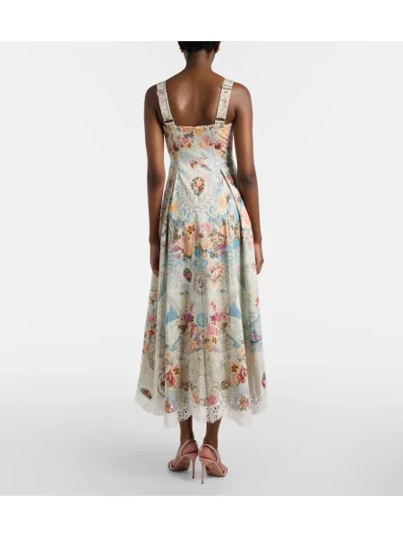 Rochie midi Camilla cu imagine din dantelă