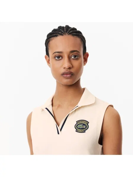Lacoste Polo O Dopasowanym Kroju beżowy