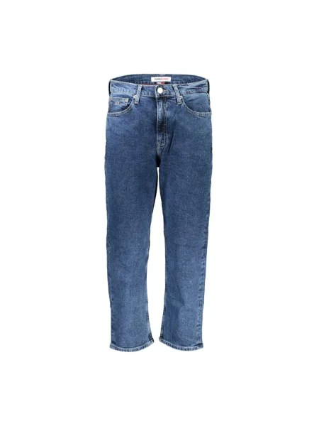 Proste jeansy Tommy Hilfiger z wysoką talią klasyczne niebieskie