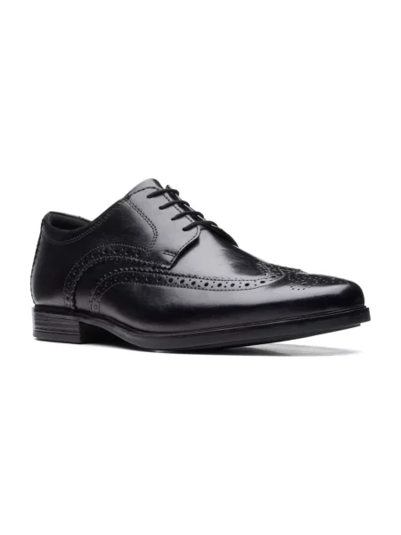 Półbuty Clarks skórzane eleganckie czarne
