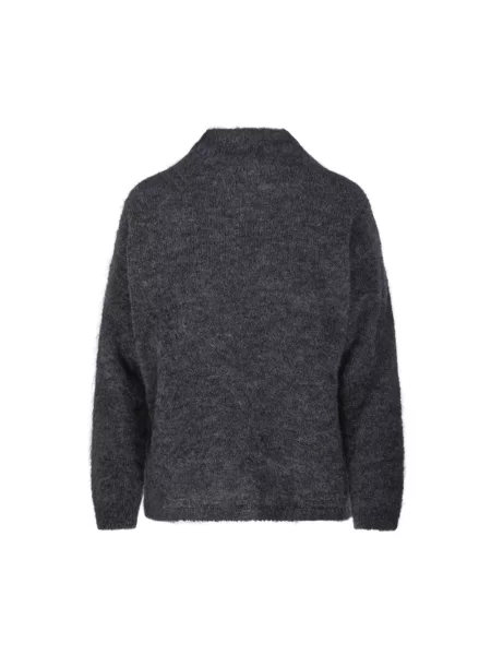Lniany sweter Max Mara szary