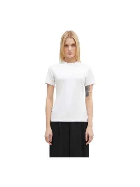 VETEMENTS t-shirt Embroidered Logo Fitted Hourglass biały