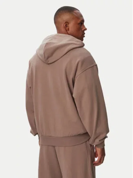 Adidas Pulóver Kit Small Logo Full-Zip Hoodie bézs
