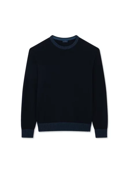 Sweter Paul & Shark z kołnierzem niebieski