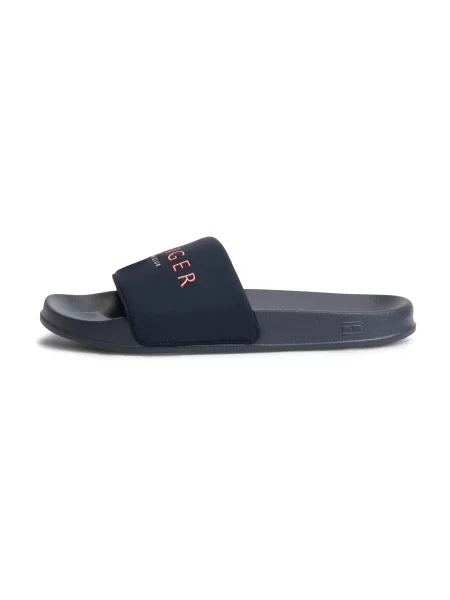 TOMMY HILFIGER Saboți bleumarin / roșu alb