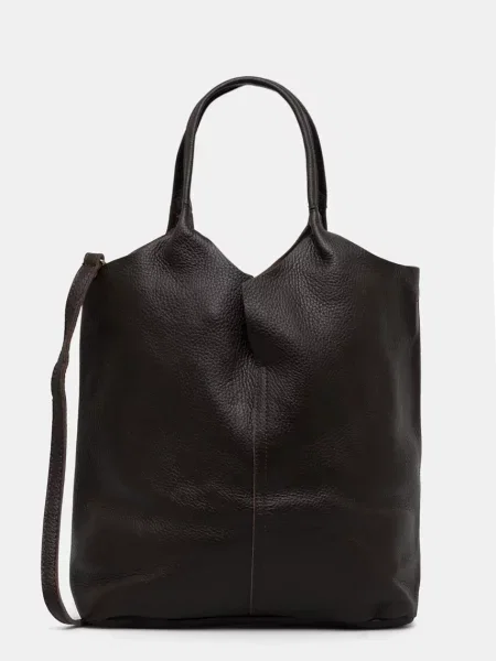 Кожаная сумка Answear.lab коричневая