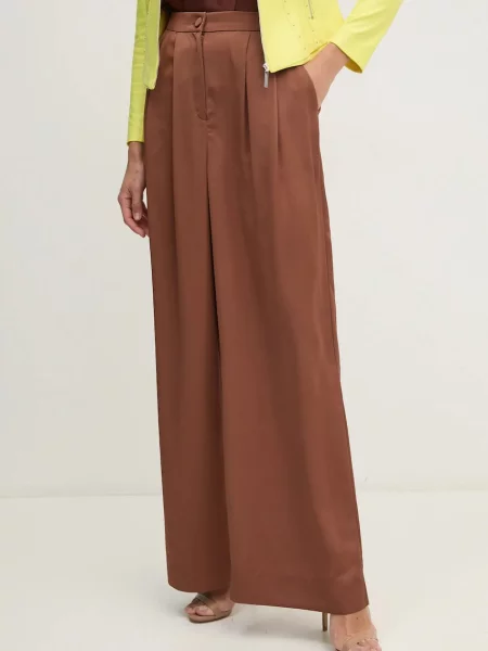 Joseph Ribkoff pantaloni femei lat high waist maro