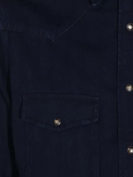Cămașă Jacob Cohën cu model herringbone albastru