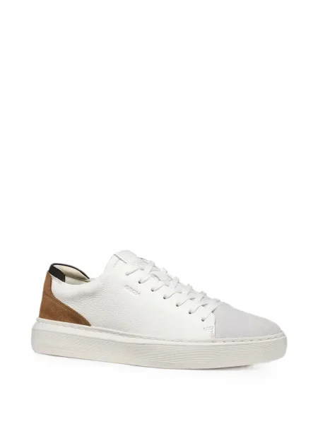 Sneakerși Geox din piele alb