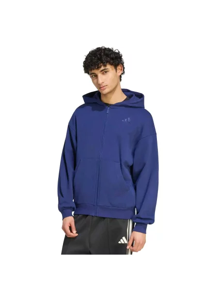 Bluza z kapturem Adidas niebieska