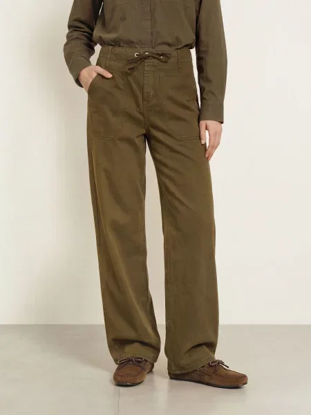 Ba&Sh Mom Džíny Cocy green khaki zelené