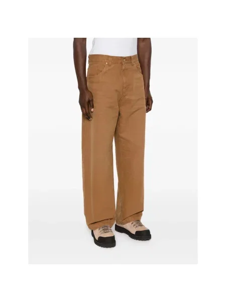 Jeansy Carhartt Wip brązowe