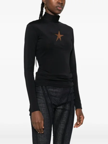 Tricou Mugler lung negru