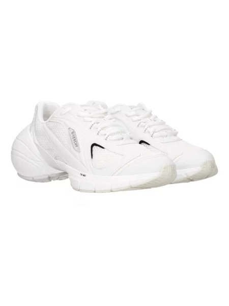 Sneakersy Givenchy skórzane z siateczki białe
