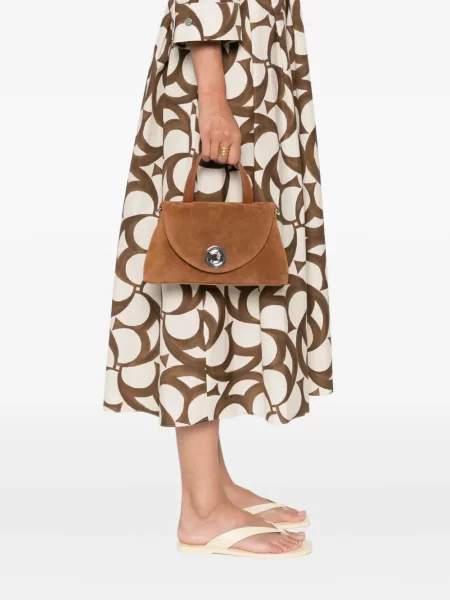 Τσάντα shopper Coccinelle σουέτ καφέ
