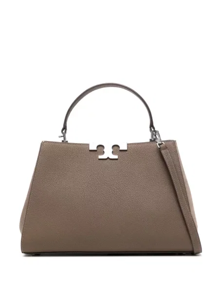 Geantă messenger Tory Burch din piele maro