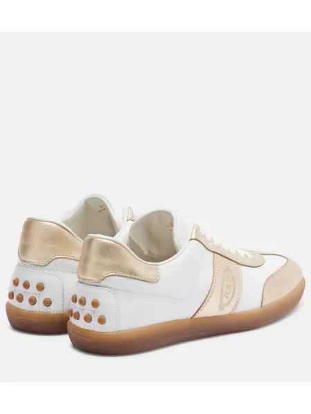Sneakerși Tod's din piele alb