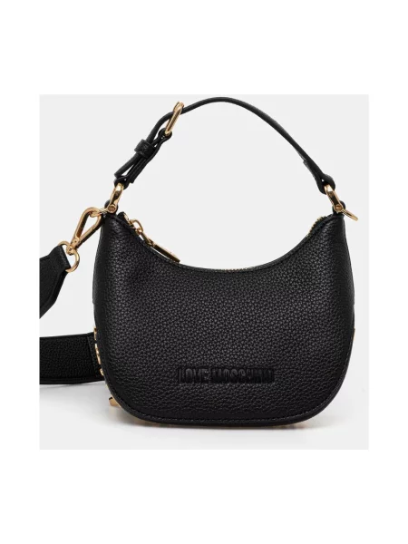 Torebka Love Moschino skórzana czarna