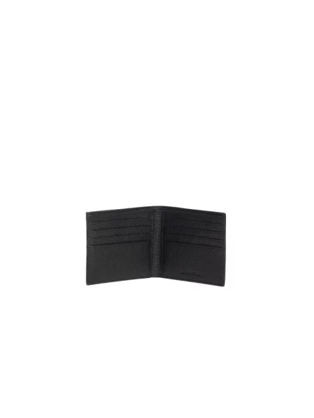 Portfel Emporio Armani skórzany czarny