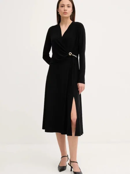 Joseph Ribkoff rochie midi evazați negru