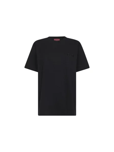 Koszulka Gucci z dżerseju czarna