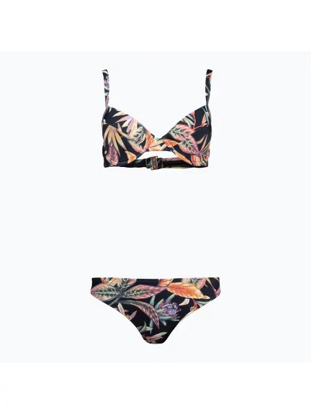 Дамски бански от две части O'Neill Julia Wb Rita Bikini black tropical flower черно