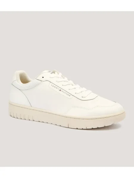 Tommy Hilfiger Sneakers Th Basket Core Écru alb