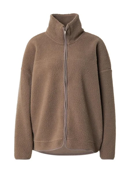 Noisy may Jachetă fleece NMCOZY pământiu