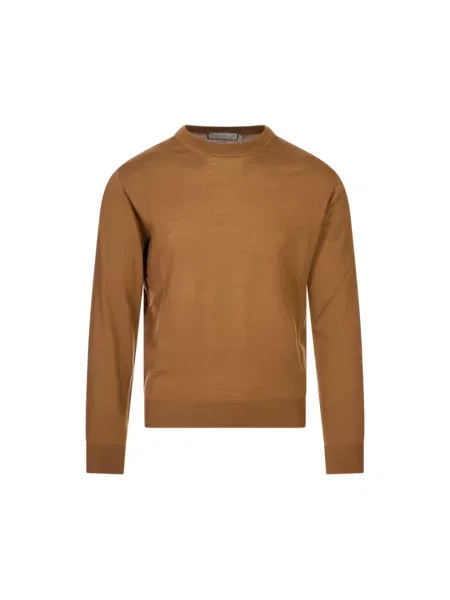 Sweter Canali brązowy