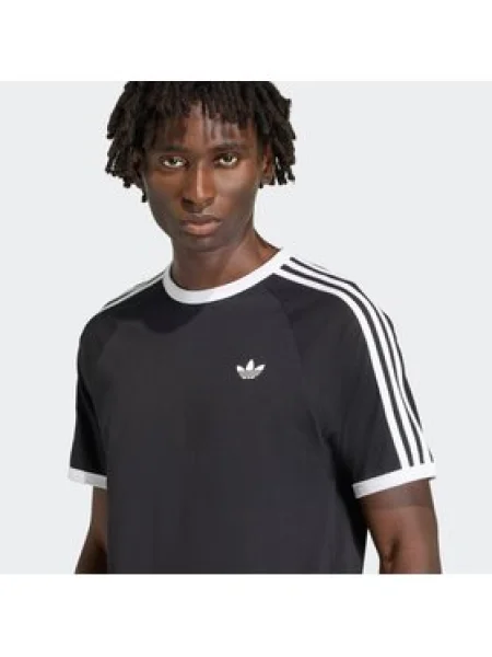 Pruhované tričko Adidas Originals čierna